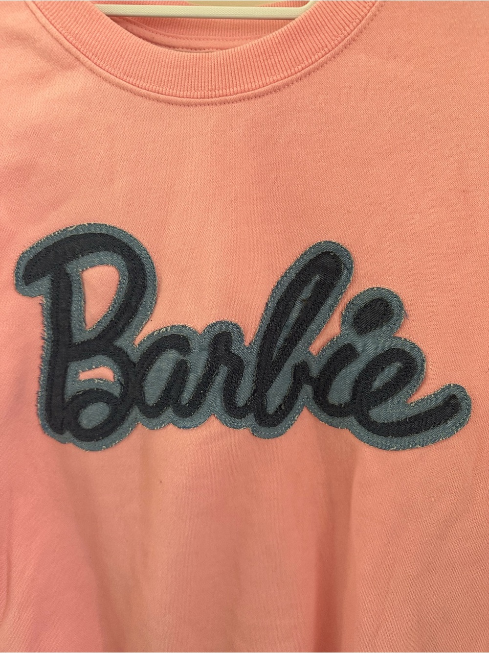 Barbie Pink Sweatshirt with Navy Logo - Picture 2 of 4